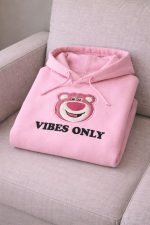 Buzo Bear Pink Hoodie - Imagen 3