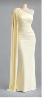 Vestido Largo Drapé - Imagen 5