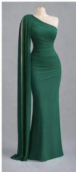 Vestido Largo Drapé - Imagen 2