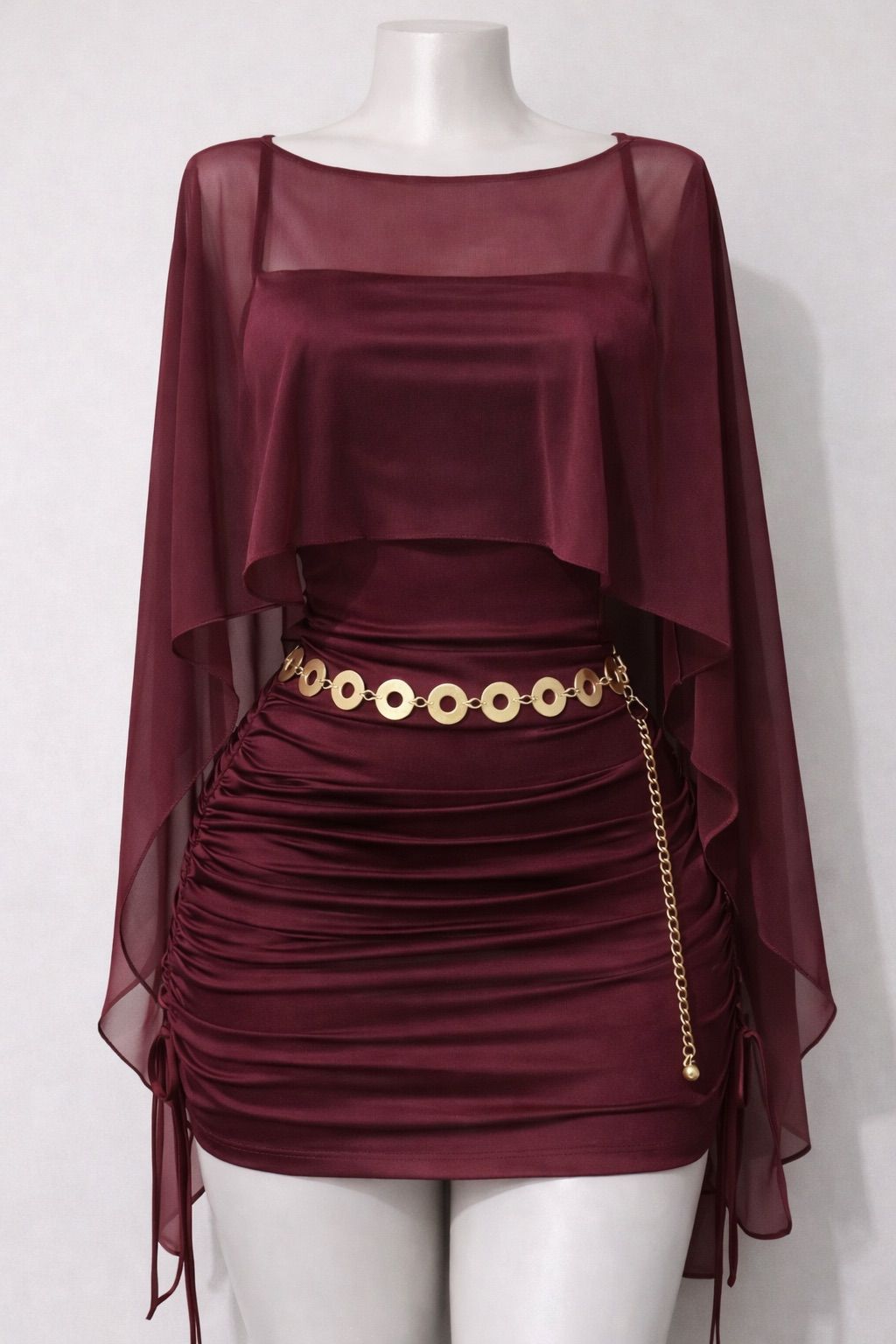 WhatsApp Image 2026-05-07 at 10.58.51 PM Set Elegance Draped Dress Mujer - Imagen 1